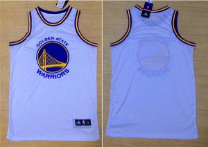 Maillot De Basket Golden State Warriors Big LOGO Full Embroidered AU Tissus Sportif Blanc